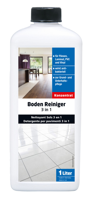 Засіб для миття підлоги GLUTOCLEAN 3 в 1 ні, 1 л